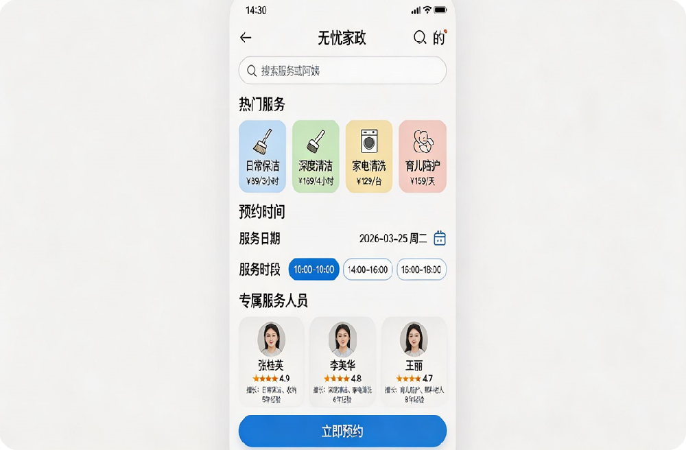 XXX家政服务小程序